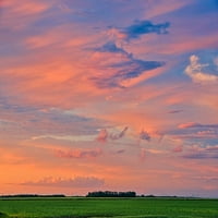 Kanada-Manitoba-Dugald Oblaci na zalasku sunca na Prairieju Jaynes Gallery