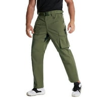CLlios muške radne hlače Multi džepove Taktičke vanjske teretne hlače Pješačke ravne borbene pantalone