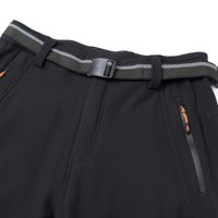 Zuwimk hlače za muškarce moda, muški klasični fit otporni na plaštaju Chinoac crna, 4xl