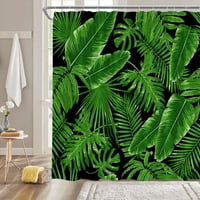 Tropsko listovi tuš za tuširanje Green Palm listove postrojenja za kupanje Set modernog poliesterskog