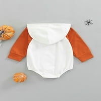 Thefound Toddler novorođenčad dječaka Dječak Halloween bundeve odijelo za preveliku dukseru s kapuljačom