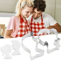 Kuhinjski uređaji za rezanje kolačića Valentinovo za vjenčanje Par Boy and Girl avatars lepinja za tijesto,