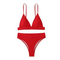 Ženski set za Bikini Split, podesivi podstavljeni grudnjaci + tangi kupaći kostimi