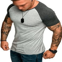 Avamo ljetne modne ležerne majice Muške Slim Fit kratki rukav mišić Bodybuilding majica Salon Radni