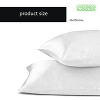Satin svilena jastučnica za kosu i kožu, telečni jastuk, standardni veličine set super mekog jastučnog