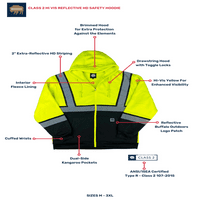 Buffalo Outdoors® klasa bok vis Reflection HD sigurnosni hoodie
