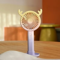 Fogcroll Mali ventilatorski zvuk prirodni vjetar punjivi ljetni ljetni ljetni čistentni stol ručni 3-stepeni