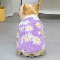 Puppy majica Fine cvijet za izradu Comfy Cat Dog Srednja odjeća za svakodnevno odjeću