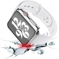 Slučaj sa kaljenim zaštitnim zaštitom od stakla kompatibilan sa Apple Watch series serije, HD ukupnom