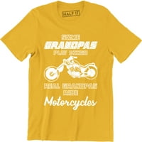 Neki djed igraju Bingo, pravi djed vožnje motociklima Vintage muške majice