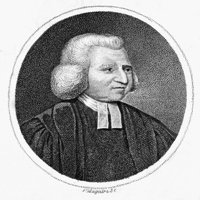 Charles Wesley. Negled metodističke klerikerijske i himne pisac. Graviranje slabine, krajem 18. veka.