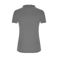 Gaecuw Slatke prevelike majice za žene Bluze s kratkim rukavima T / košulje za redovito fit pulover
