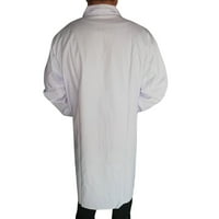 Asdoklhq kaput za žene zazor 2 dolara, žene muške unizne laboratorijske kapute dugih rukava bijela odjeća