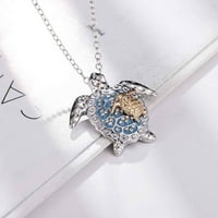 Ogrlice od Feledorashia za ženske majke dane dame dame ogrlica Dvije tonske kornjače ogrlicu za životinje