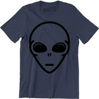 Vanzemaljsko lice smiješno Sci fi užas Retro moda Muška majica