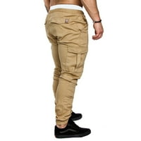 Binweede muški mršavini pričvršćuju ravne pantalone za noge s džepovima