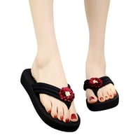 Ženske sandale Ženski ljetni boemski klip nožni flip flops Neklizajući klinovi papuče cipele na plaži