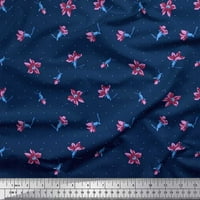 Soimoi pamučna kambrična tkanina točka i divljim cvjetnim printom šivaći tkaninu dvorište široko