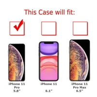 Za Apple iPhone Pro CASE, Slim-Fit TPU zaštitna futrola za zaštitu sa kaljenim zaštitnim zaslonom stakla