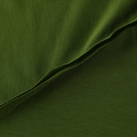 Ženski vrhovi V-izrez Ženska bluza Ležerne prilike Cvjetne majice Skraćeno ljeto zelene s