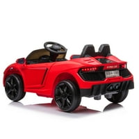 Akumulatorski automobili za djecu, crvena 12V vožnja igračkama s daljinskim upravljačem, električnom