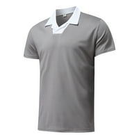 Kali_store vježbanje muške labave fit teške majice s kratkim rukavima grafička majica Grey, S