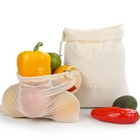 ✪ Pamučna mreža za višekratnu upotrebu Torba za kupovinu Trgovina voće Vruća od povrća