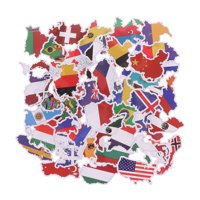Nacionalne zastave Naljepnice Igračke Zemlje Karta Naljepnica DIY kofer