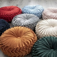 15 Okrugli jastuci za podloge, čvrsti boja Velvet Meditacija jastuka za mediciju bundeve za medinaciju