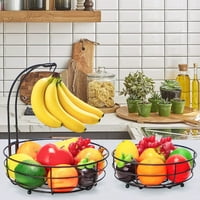 BextsRack sloj voćne košare s držačem banane u kuhinji za kuhinju-bronza