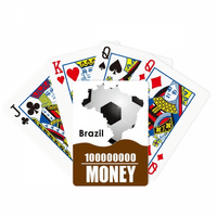 Soccer Brazil Karta Oblik Brazil Slogan Poker igračka karta Smiješna ručna igra