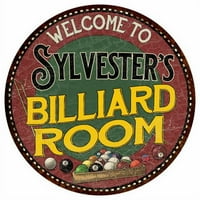 Sylvesterov bilijar soba 12 okrugli metalni znak Kuhinjski zid Décor 200120033500