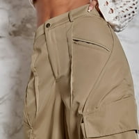 Teretne hlače Žene visokog struka Y2K sa džepovima Niski uspon Trendy Atletic Dug pant Street Street