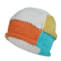 Uocefik Beanie kape za žene Trendy Hladno vrijeme pletena dizajnerska zrna zimska skijaška šešir bež