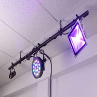 Suspendovani plafon DJ, opseg, scenska postavljanja lampica sa FT kabelom za napajanje - crna