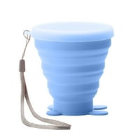 Wovilon čaše za kavu Nove sklopive putne čaše Silikonske sklopive šalice vode s poklopcem za višekratnu upotrebu