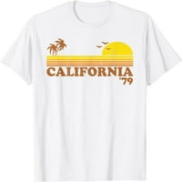 Vintage California Retro Beach Surfanje 70s Surf Ljeto Poklon majica Bijela 3x-velika