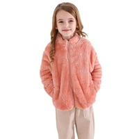 jjayotai djeca djeca djeteta topla djevojka flanel zimski jakne dukseri debeli kaputi narančasti 5-