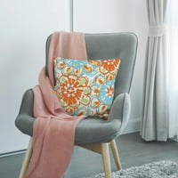 Navlake za jastuk Ispisani trak plairani karirani pokrov za jastuk breskve kože narandžasti geometrijski