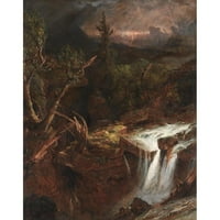 Jasper Francis Cropsey Crna modernog uokvirenog muzeja Art Print pod nazivom - Klinčić - olujna scena