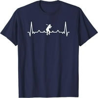 Baseball Heartbeat - poklon za bejzbol košulje za bejzbol plejer