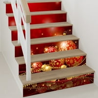 Pozadina za nokte TINTINYPE CASE Creative Božićne naljepnice za stepenice Božićni obojeni kuglični uzorak