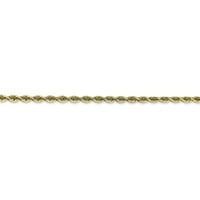10k žuto zlatni dijamantski rezač četverostruki lanac užad
