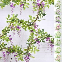 CEIEise Artificial Garland lažne biljke bršljana Wisteria Cvijeće Viseće biljke Vjenčani dekor