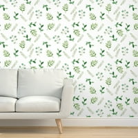 Swatch komercijalnih razreda - opružni akvarel napušta Fern Eukaliptus botanički zeleni biljni prirodu
