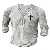 Colisha Fashion Sport T majice za muške Slim Fit digitalni tiskani Basic Tee Casual Bluza s dugim rukavima