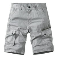 Asdoklhq Teretne kratke hlače za muškarce Clearence Ležerne prilike čiste boje na otvorenom Pocket plaža