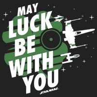 Junior's Star Wars X-Wing Starfighter St. Patrickov dan može biti sreća s vama Festival grafički grafički
