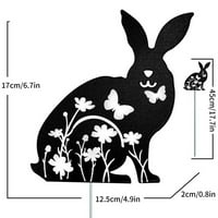 Iron Art Rabbit Garden Dodatak Home Viseće ukrašavanje Hardverski zanat Gold