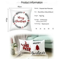 Božić 18 Jastučnica sa patentnim zatvaračem Xmas Cushion Cover Decor Decor
